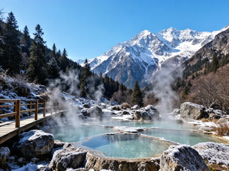 海螺沟冰川温泉全攻略：在贡嘎雪山脚下泡一次真正的冰火温泉